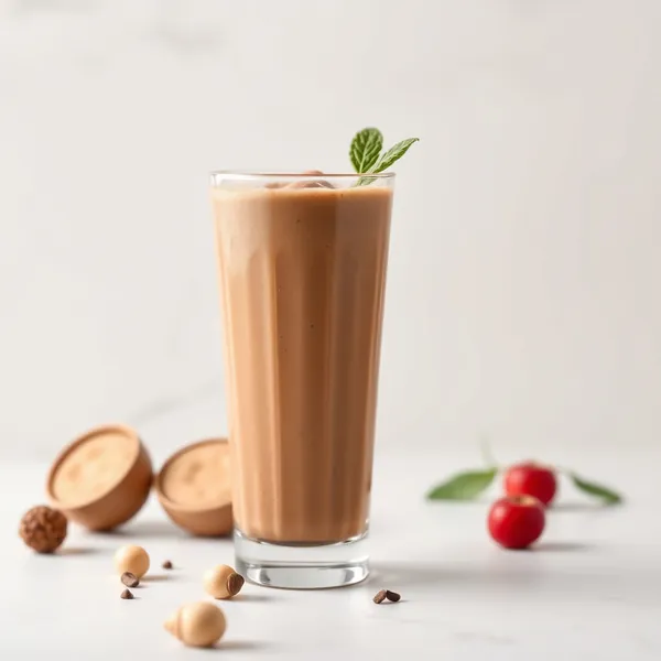 Smoothie de Leite de Macadamia e Proteína de Chocolate