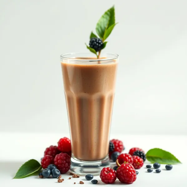 Smoothie de Chá Matcha com Proteína Chocolatosa