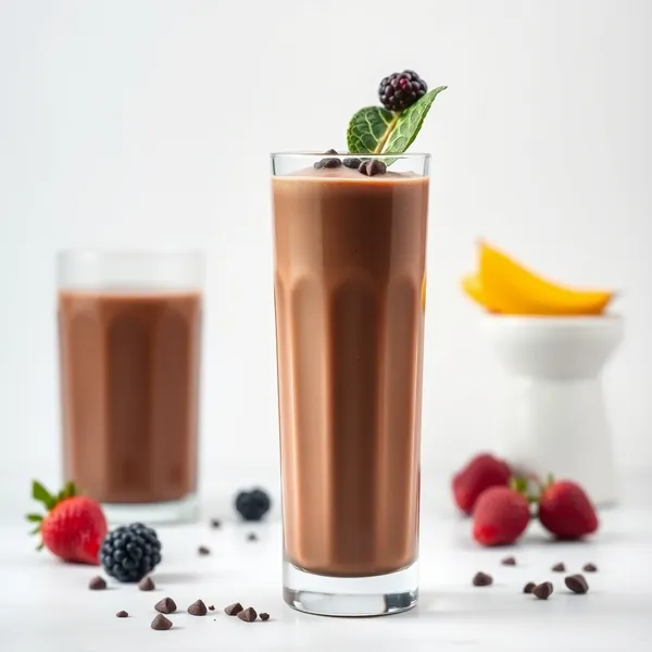 Schokoladenproteinshake-Smoothie