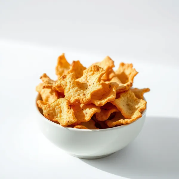 Maniokchips mit Zimt gewürzt
