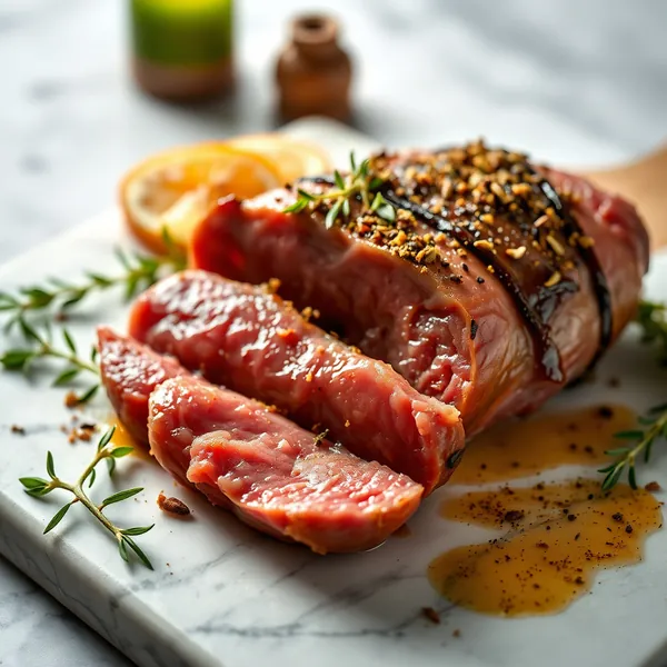 Confit aus Ziegenfleisch