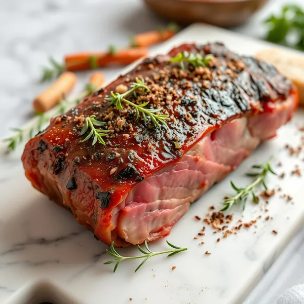 Confit aus Lamm Bauch