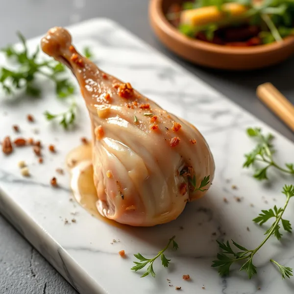 Confit de perna de codorna