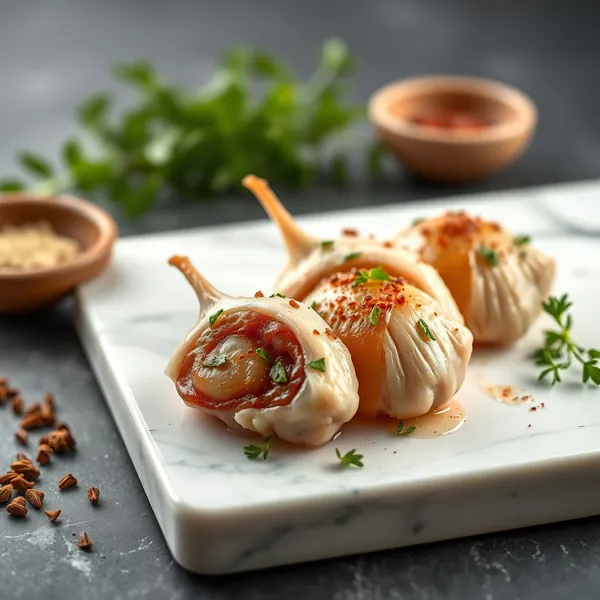 Confit de Caille et Glandes