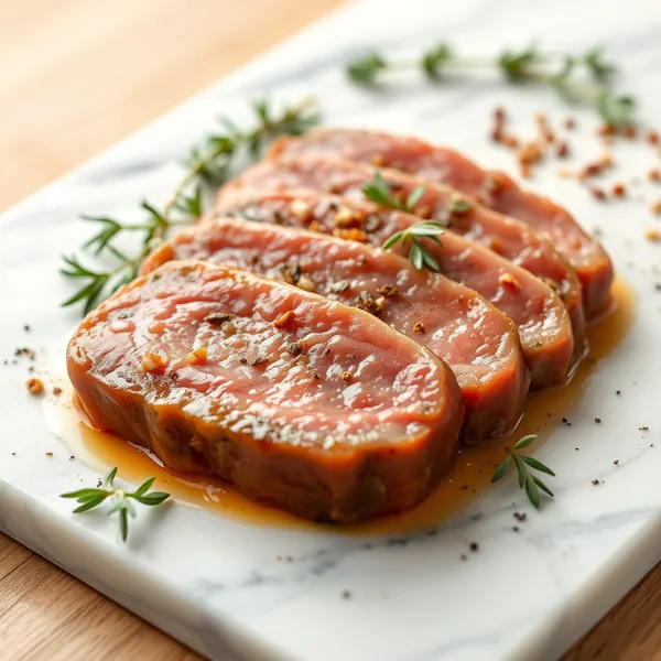 Confit aus Hasenfilet