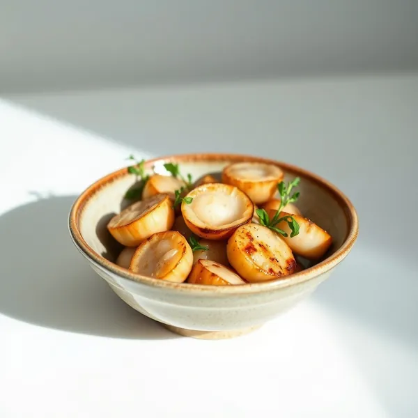 Gekochte Jakobsmuscheln