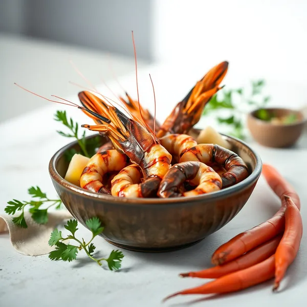 Cooked Black Tiger Prawns