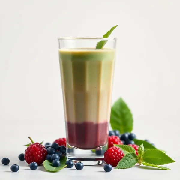 Batido Cremoso de Açaí e Matcha