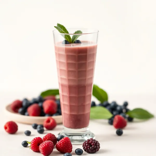 Batido Cremoso de Acai y Leche de Guisante