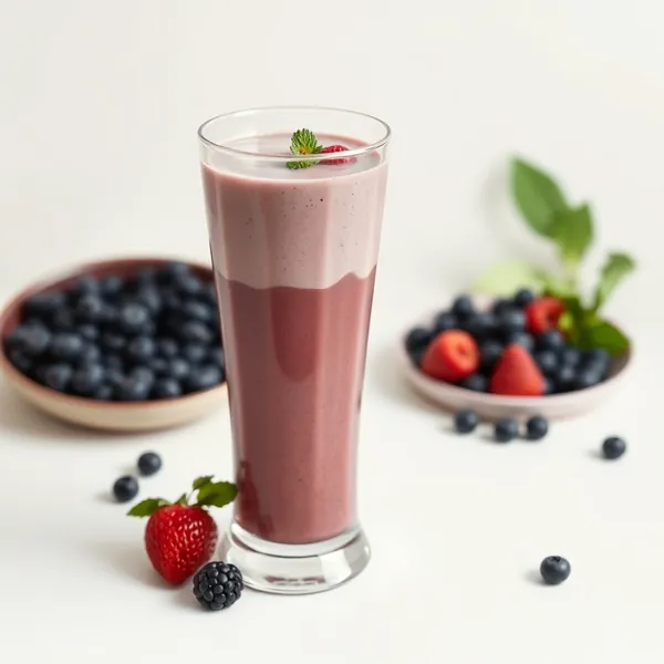 Smoothie Cremoso de Açaí e Leite de Espelta