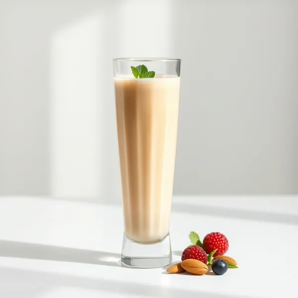 Smoothie Cremoso al Burro di Mandorle e Latte di Riso