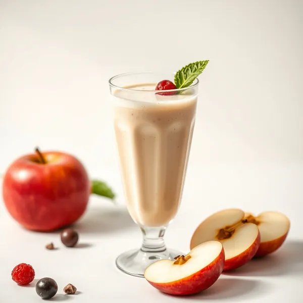 Batido Cremoso de Maçã e Leite de Soja