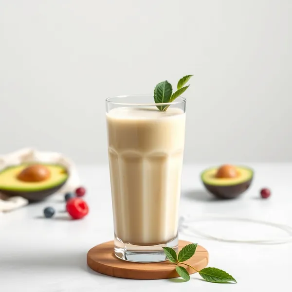 Creamy Avocado Macadamia Milk Smoothie