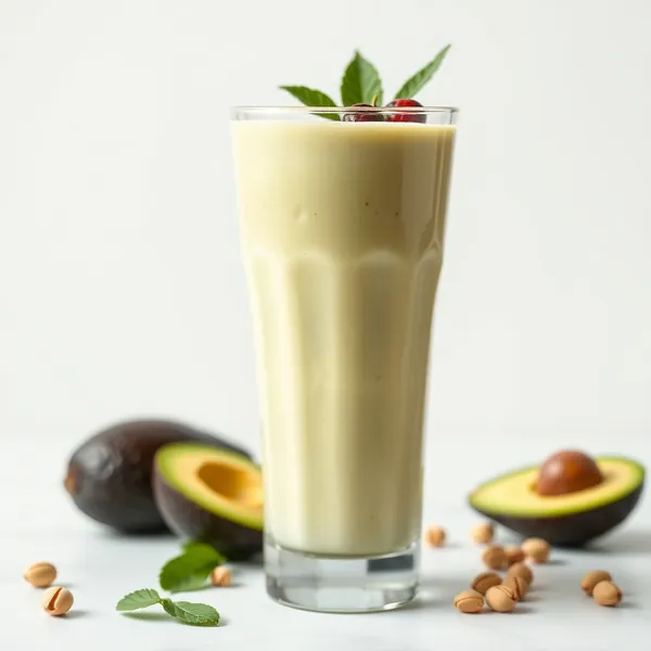 Cremiger Avocado-Pistazien-Milchshake
