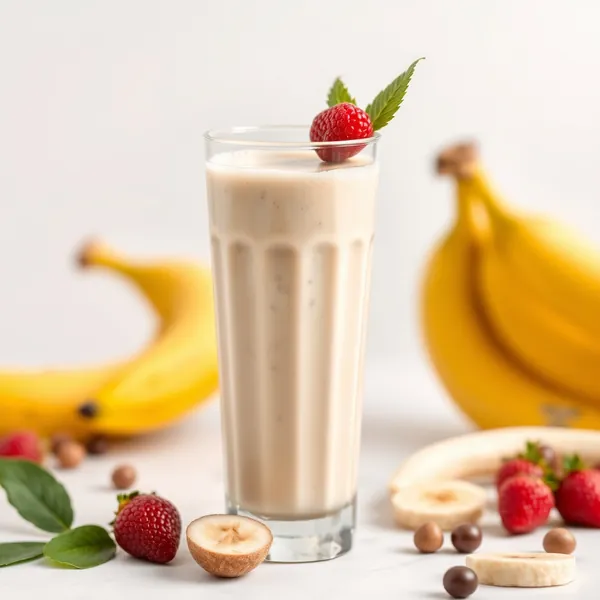Smoothie Crémeux à la Banane et aux Noisettes