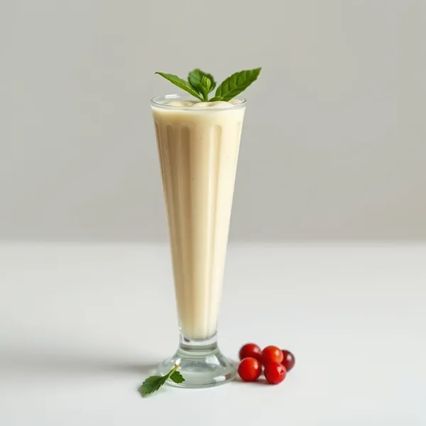 Cremiger Bananen-Erbsenmilch-Smoothie