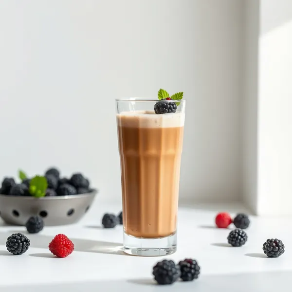 Creamy Blackberry Cold Brew Coffee Smoothie