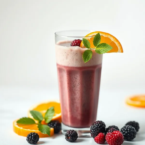 Cremiger Brombeer-Orange-Saft-Smoothie