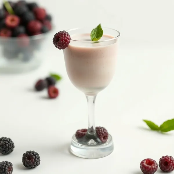 Creamy Blackberry Pea Milk Smoothie