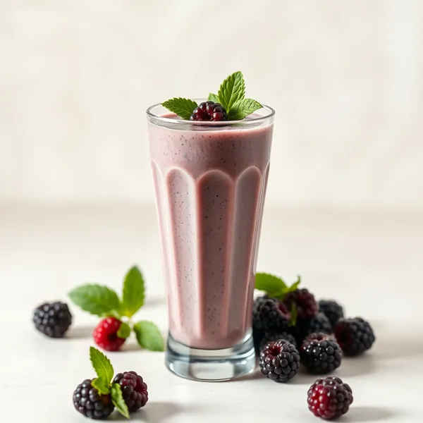 Smoothie Crémeux de Mûres avec Protéine