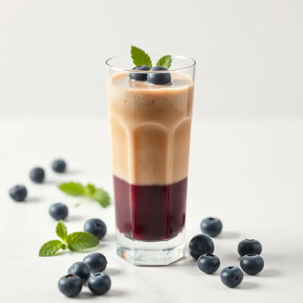 Creamy Blueberry Cold Brew Coffee Smoothie