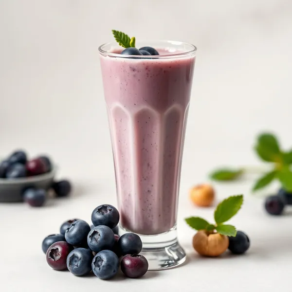 Smoothie Crémeux de Myrtille et Noisette