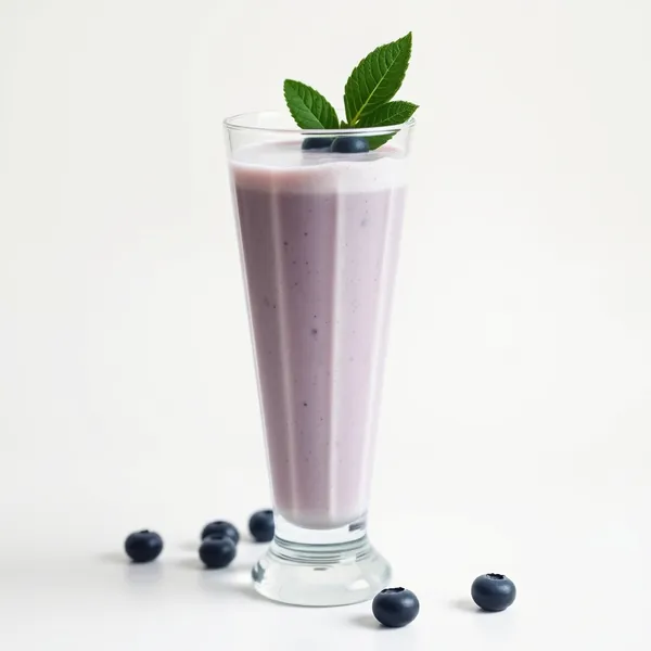 Cremiger Kefir mit Blaubeeren Smoothie