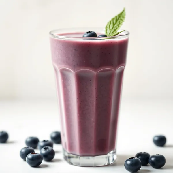 Smoothie Cremoso de Mirtilo e Leite de Macadâmia