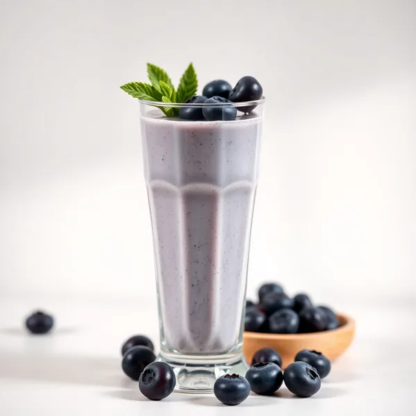 Creamy Blueberry Rice Milk Smoothie