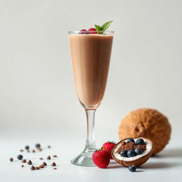 Smoothie Crémeux au Cacao et Eau de Coco