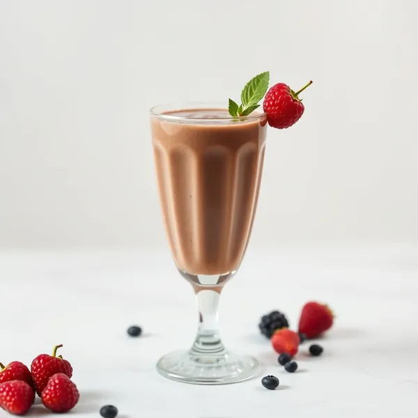 Cremiger Kakaopulver Griechischer Joghurt Smoothie