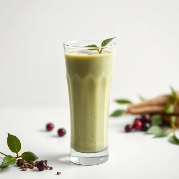 Cremiger Chia-Samen Matcha-Tee-Smoothie