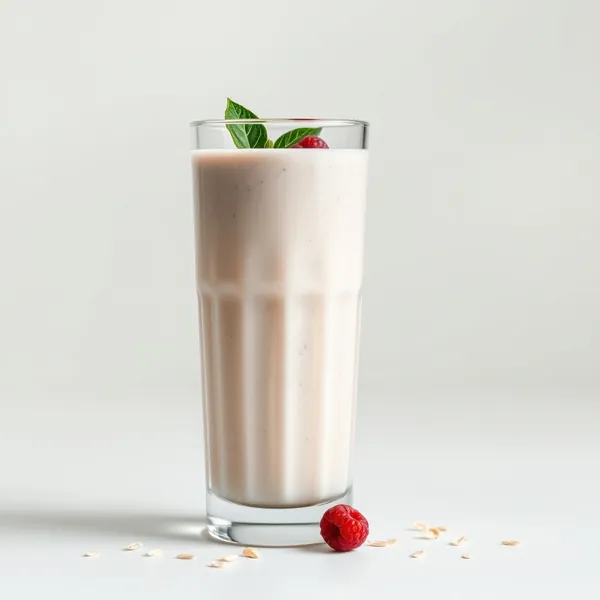 Cremiger Chia-Samen-Hafermilch-Smoothie