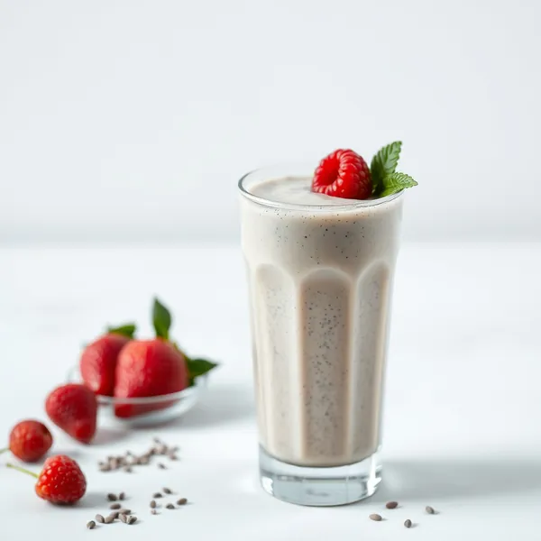 Batido Cremoso de Semillas de Chía y Leche de Espelta