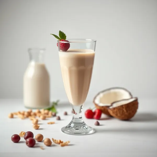 Batido Cremoso de Coco e Avelã