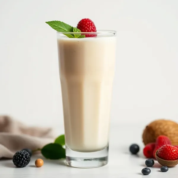 Cremiger Kokos-Macadamia-Milch-Smoothie
