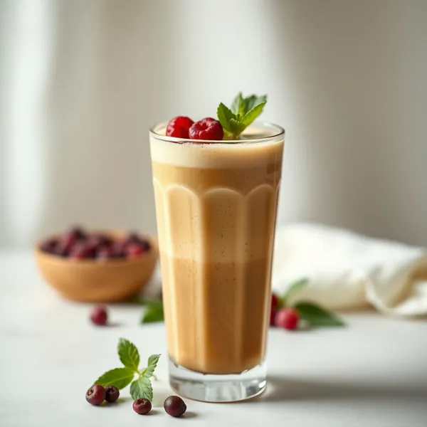 Batido Cremoso de Café Frío con Jengibre