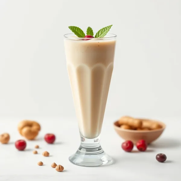 Cremiger Haselnuss-Milch-Ingwer-Smoothie