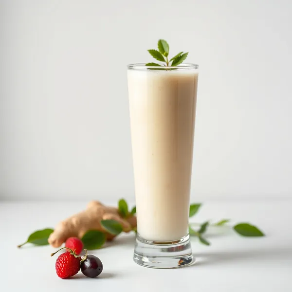 Creamy Ginger Kefir Milk Smoothie
