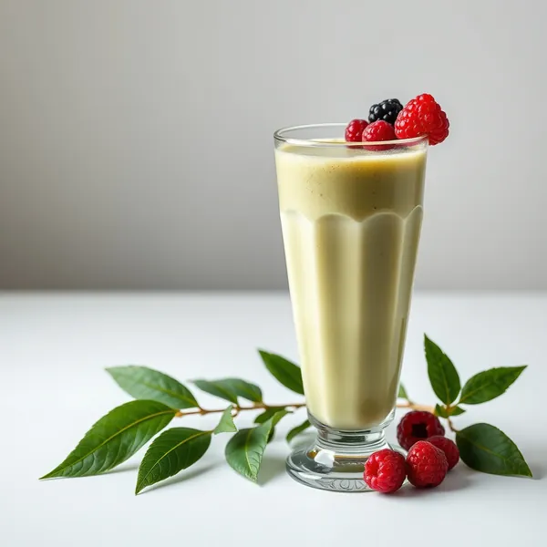 Smoothie Crémeux au Thé Matcha et Gingembre