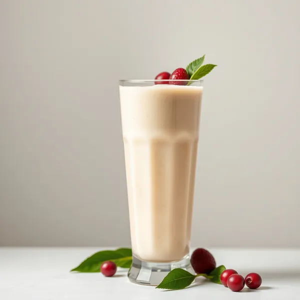 Cremiger Erbsen-Milch-Ingwer-Smoothie