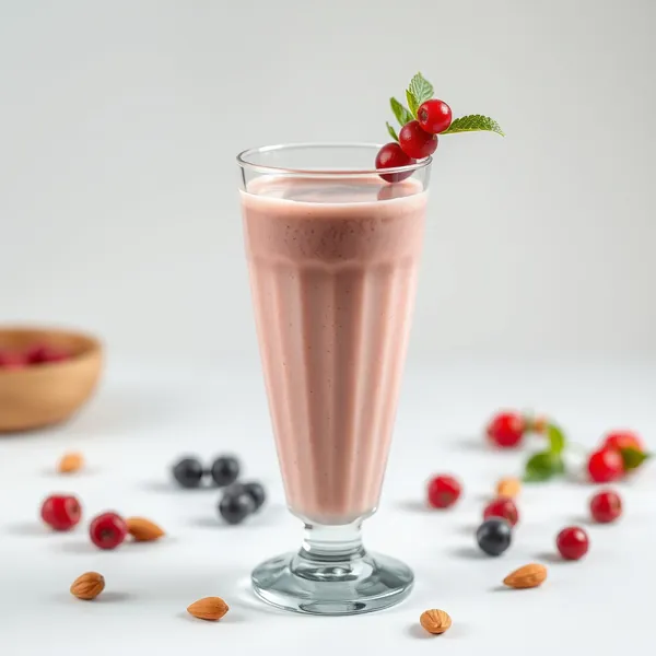 Smoothie Cremoso de Baya de Goji e Leite de Amêndoa