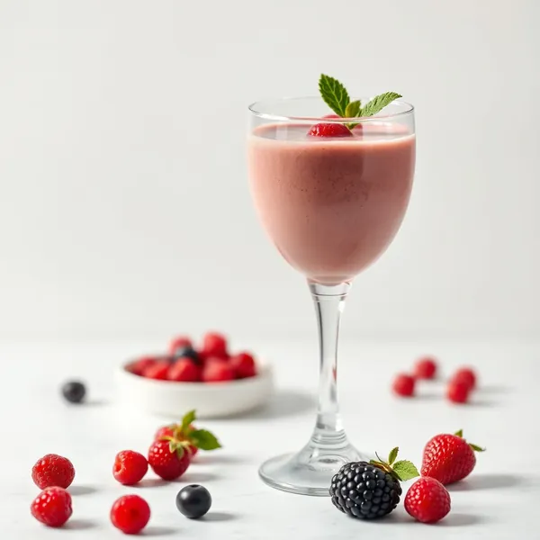 Batido Cremoso de Iogurte Grego e Bagas de Goji