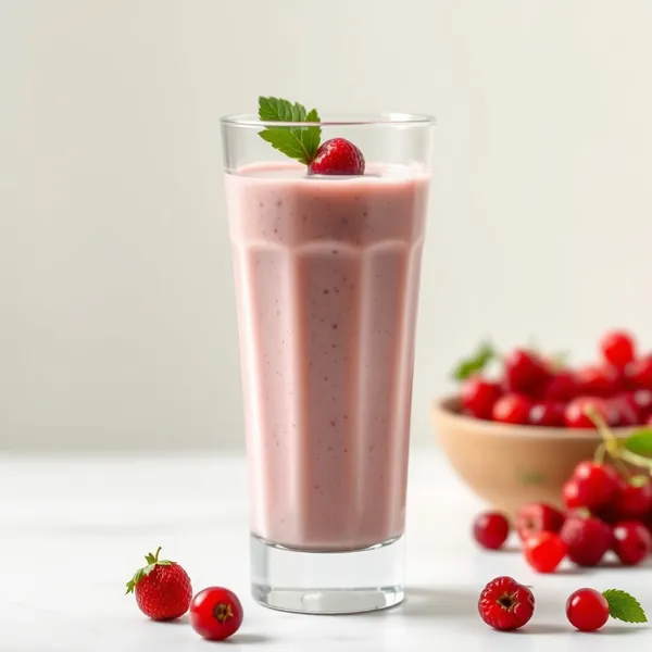 Cremiger Goji-Beeren Hanfmilch-Smoothie