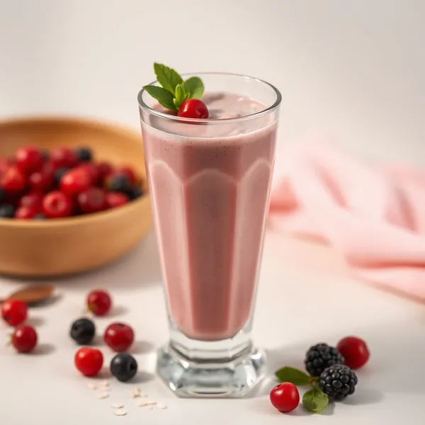 Smoothie Crémeux aux Baies de Goji et Lait d'Avoine
