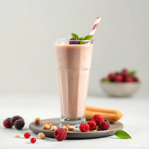 Batido Cremoso de Baya de Goji y Leche de Pistacho