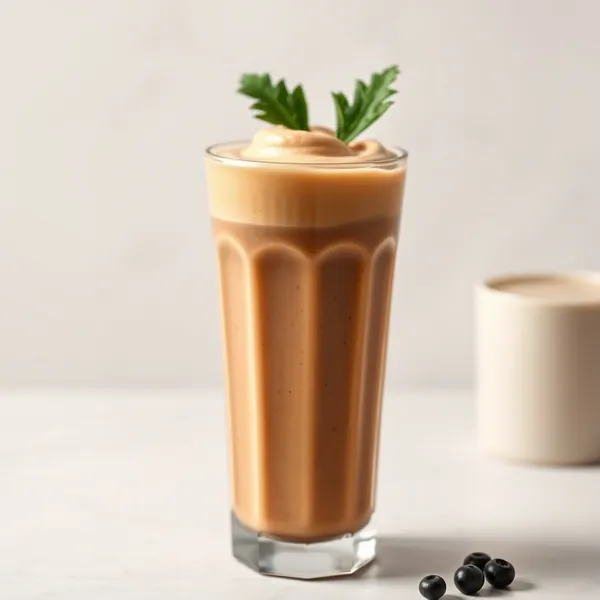 Smoothie Crémeux de Chou Frisé et Café Froid