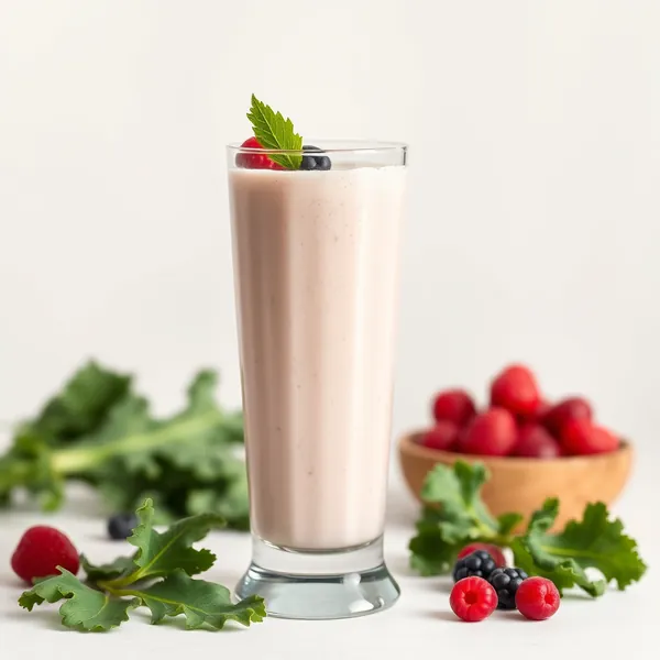 Creamy Kale Kefir Milk Smoothie