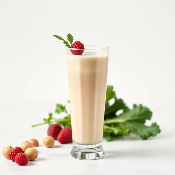 Smoothie Crémeux au Chou Frisé et au Lait de Macadamia