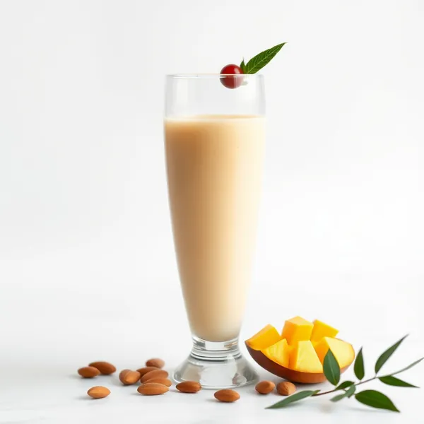 Smoothie Crémeux à la Mangue, Amande et Lait de Coco